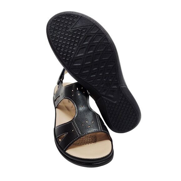 Centro Point Womens Leather Slingback Sandals With Box Size 8 - Picture 15 of 15